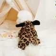 thumbnail image 2 of vnanda Cute Pet Jumpsuit with Ear Hat Pet Jumpsuit Fashionable Cow Leopard Pattern Dog Overall with Plush Ear Hat Winter Warm Pet Clothing Pet Jumpsuit, 2 of 8