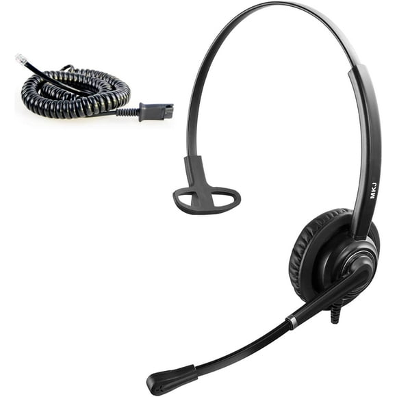 MKJ Telephone with Microphone Corded RJ9, Call Center Phone Noise Cancelling for Cisco CP-7821 7861