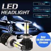 2PCS H4 9003 LED Headlight Conversion Kit Bulbs 1820W Lamps Hi/Lo Beam 6000K