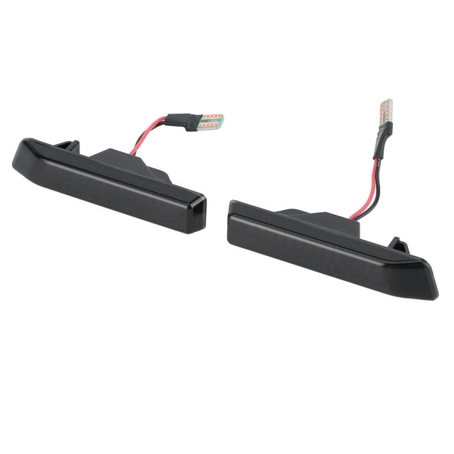 Luz LED de posición lateral, luz de señal de giro apta para Flash de acero Serie 3 E36 X5 E53, 2 uds.