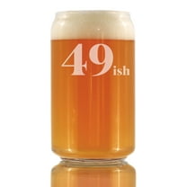 Bevvee Beer Can Pint Glass 16 oz 49ish Gifts for Someone Turning 50 Beer Glasses