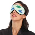 thumbnail image 3 of IAUYY Sleep Mask, Super Soft Eye Masks with Adjustable Strap, Lightweight Comfortable Blindfold,Perfect Blocks Light for Men Women Blue and Green, 3 of 7