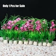 thumbnail image 5 of Unique Bargains 1pcs Fish Tank Aquarium Decorations Plants Pink 5.12" Plastic Plants for Aquarium Decor, 5 of 7