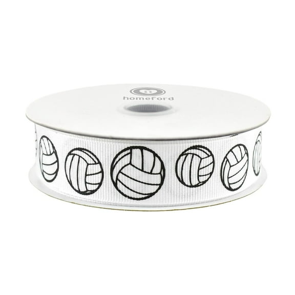 Homeford Volleyball Sports Grosgrain Ribbon, 7/8-inch, 10-yard