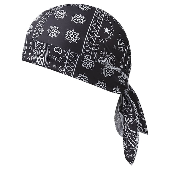 Paisley Cooling Headscarf Cap Pirate Bandana Beanie Motorcycle Pirate Head Wrap Safety Liner Elastic Fit Men Women
