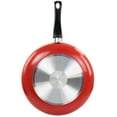 thumbnail image 3 of Oster Luneta 11.5 Inch Aluminum Nonstick Frying Pan in Red, 3 of 3
