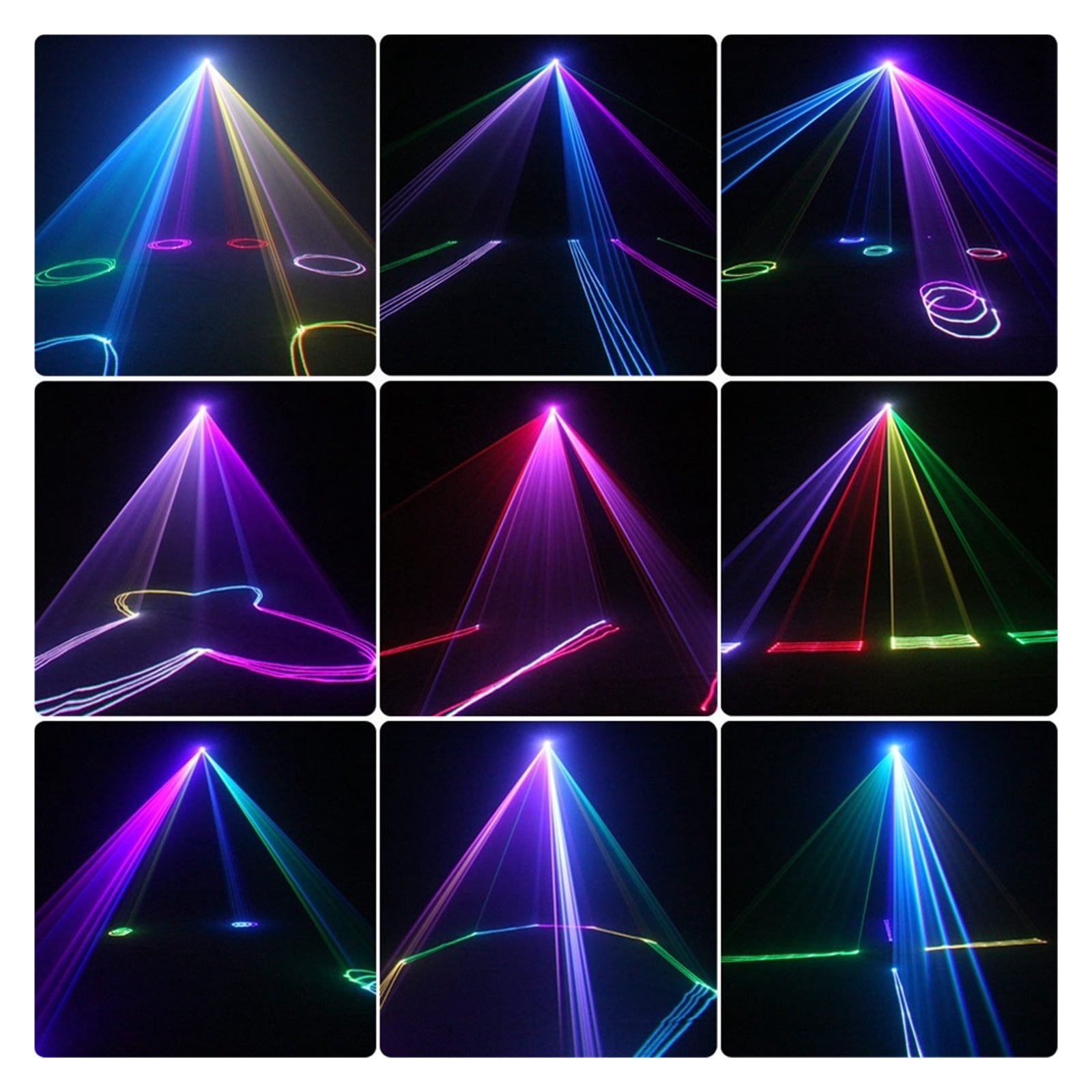 Animation RGB Beam Disco Stage Lighting Light Pattern Projector DMX512 DJ Dance Bar Holiday Party Effect Show X2N8