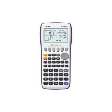 Casio Graphing Calculator with large 21-character x 8-line display with dual screen capability. 62K RAM with USB - White - NEW - Retail - FX-9750GIIWE-L-IH