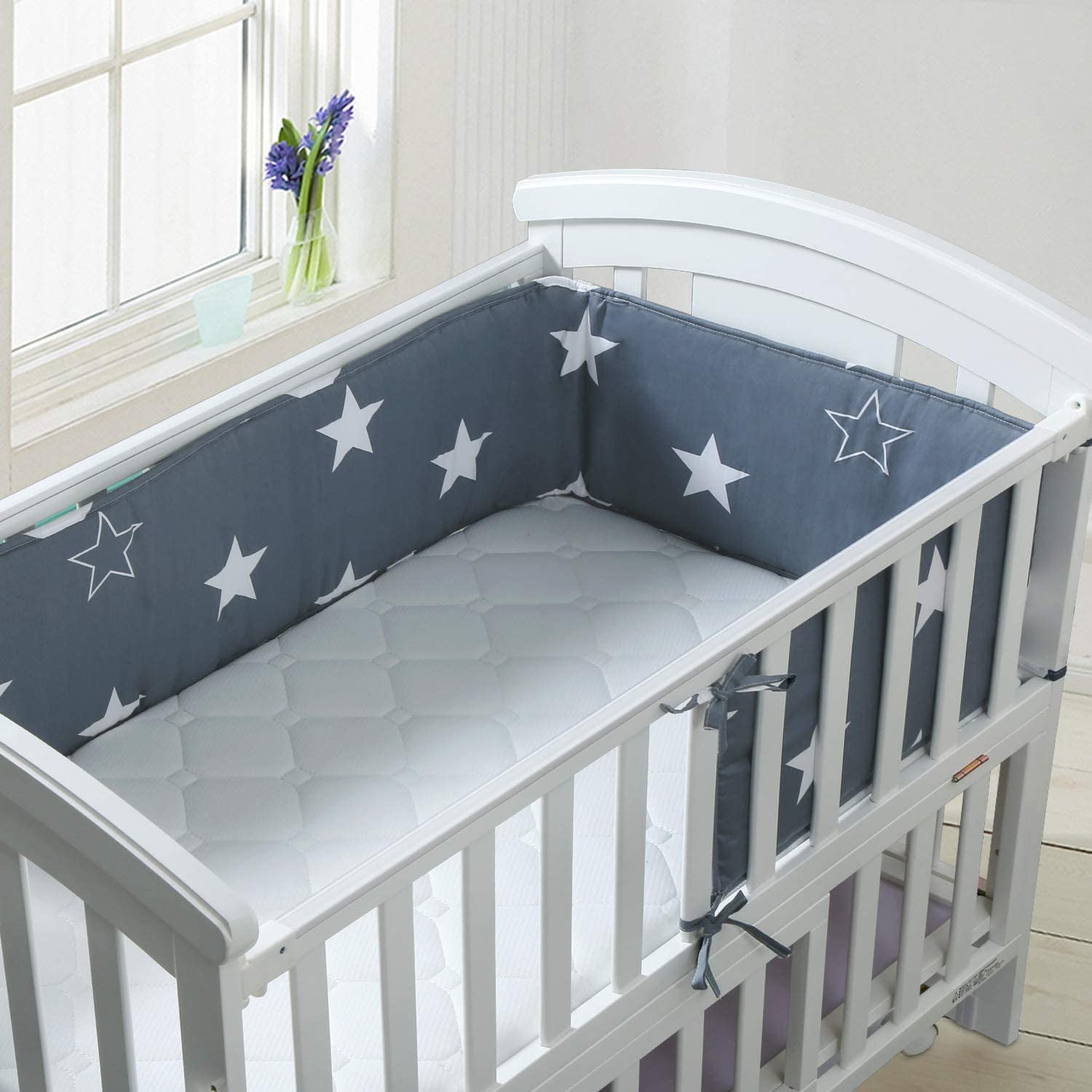 Round top crib bumper
