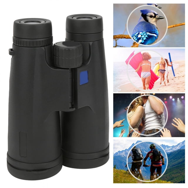 Binoculares HD Ecomeon telescopio Impermeable 12x50 18mm Con Zoom Largo Alcance