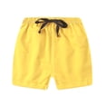 thumbnail image 3 of Babcutegg Kids' Summer Casual Shorts with Drawstring Lightweight Clothes for Boys and Girls Yellow Size 7-8, 3 of 7