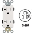 thumbnail image 3 of Leviton R42-16352-W Decora Plus Grounded Duplex Outlet, White, 3 of 3