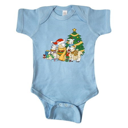 

Inktastic Christmas Sheep Family with Tree Gift Baby Boy or Baby Girl Bodysuit