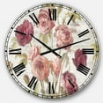 thumbnail image 1 of DesignArt French Roses I Large Wall Clock, 1 of 2