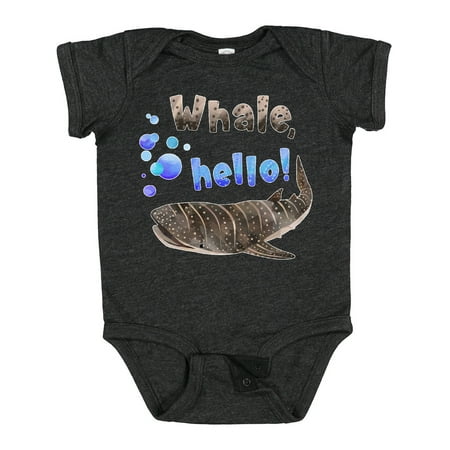 

Inktastic Whale Hello! Cute Whale Shark with Bubbles Gift Baby Boy or Baby Girl Bodysuit