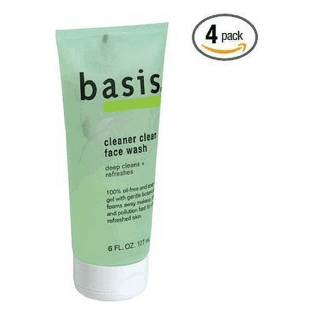2 Pack - Basis Face Wash Cleaner Clean 6 oz Each - image 2 of 3