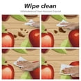 thumbnail image 4 of JEUXUS  Fitted Tablecloth Apple Elastic Edge Stain Resistant Washable Polyester Summer Tablecloth Fruit Round Outdoor Tablecloth, 4 of 7