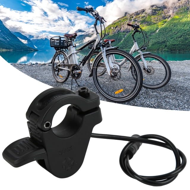 Electric Bike 300X Throttle, Aluminum Alloy and PVC 3 Core Waterproof Joint Exquisite Bike Throttle Accelerator for Upgrade