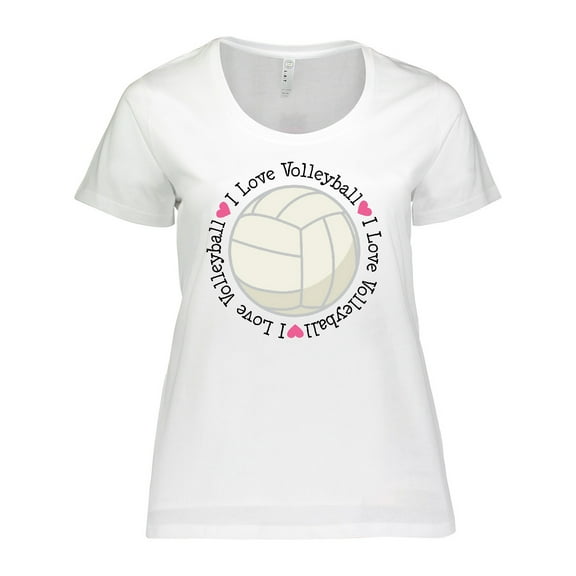 Inktastic Volleyball Gifts for Girls Women's Plus Size T-Shirt