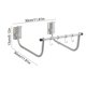 thumbnail image 3 of Estante plegable para lavabo de pared en acero inoxidable | Organizador para bañera y lavabo sin perforación con 4 ganchos | Ahorra espacio, resistente a la oxidación para baño y cocina | Negro o, 3 of 7