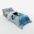 thumbnail image 3 of Ambesonne Funny Bedding Set 4 Pcs, Whale with Sunglasses, Queen, Black Blue, 3 of 3