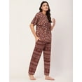 thumbnail image 3 of Moomaya Sleepwear, Cotton Night Suit Set, Printed 2 Pcs Loungewear For Women'S, 3 of 9