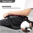 thumbnail image 4 of FKELYI Vintage Red Rose Print 4 Pcs Set Office Chair Slipcovers with Removable Arm Rest Covers Stretchable Swivel Computer Chair Cover Breathable Armchair Protector Home Office Decor, 4 of 7