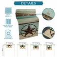thumbnail image 7 of Hokiten Table Runners 120 Inches Long Dress Scarves, Texas Star Western Farmhouse Coffee/Dining/Kitchen Table Runner for Living Room, Vintage Teal Brown Wooden Farmhouse 13x120 Inch, 7 of 7