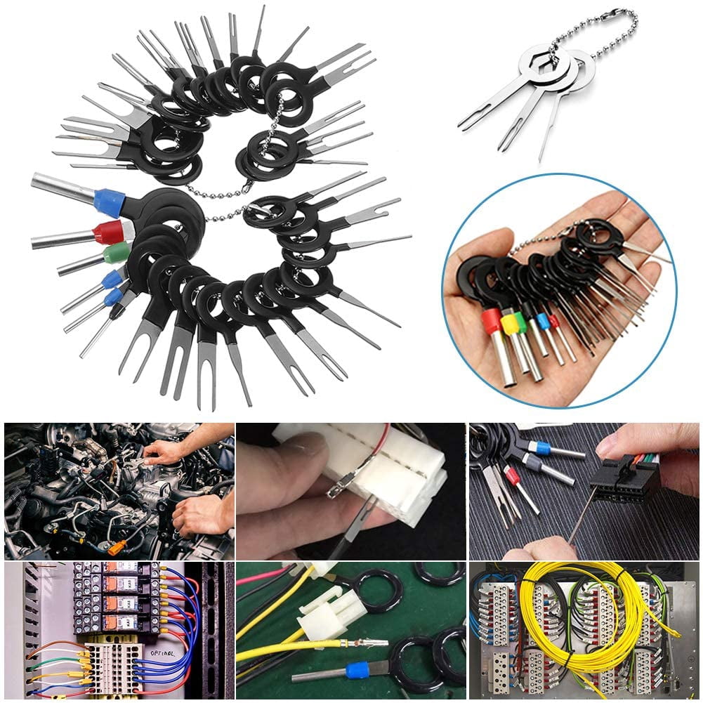 Kit D'Outils D'Extraction De Bornes Electriques Auto - 11 Pièces Erisin - Acier Inox - Neuf