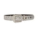 thumbnail image 2 of Moda Mujer Cinturón Casual Rhinestone Shinning Bling Cinturón Rock Pin Hebilla Cinturón de cuero para Jeans Pantalones Fiesta Hombres Cool Boy Argén Hugo Cinturón de mujer, 2 of 10