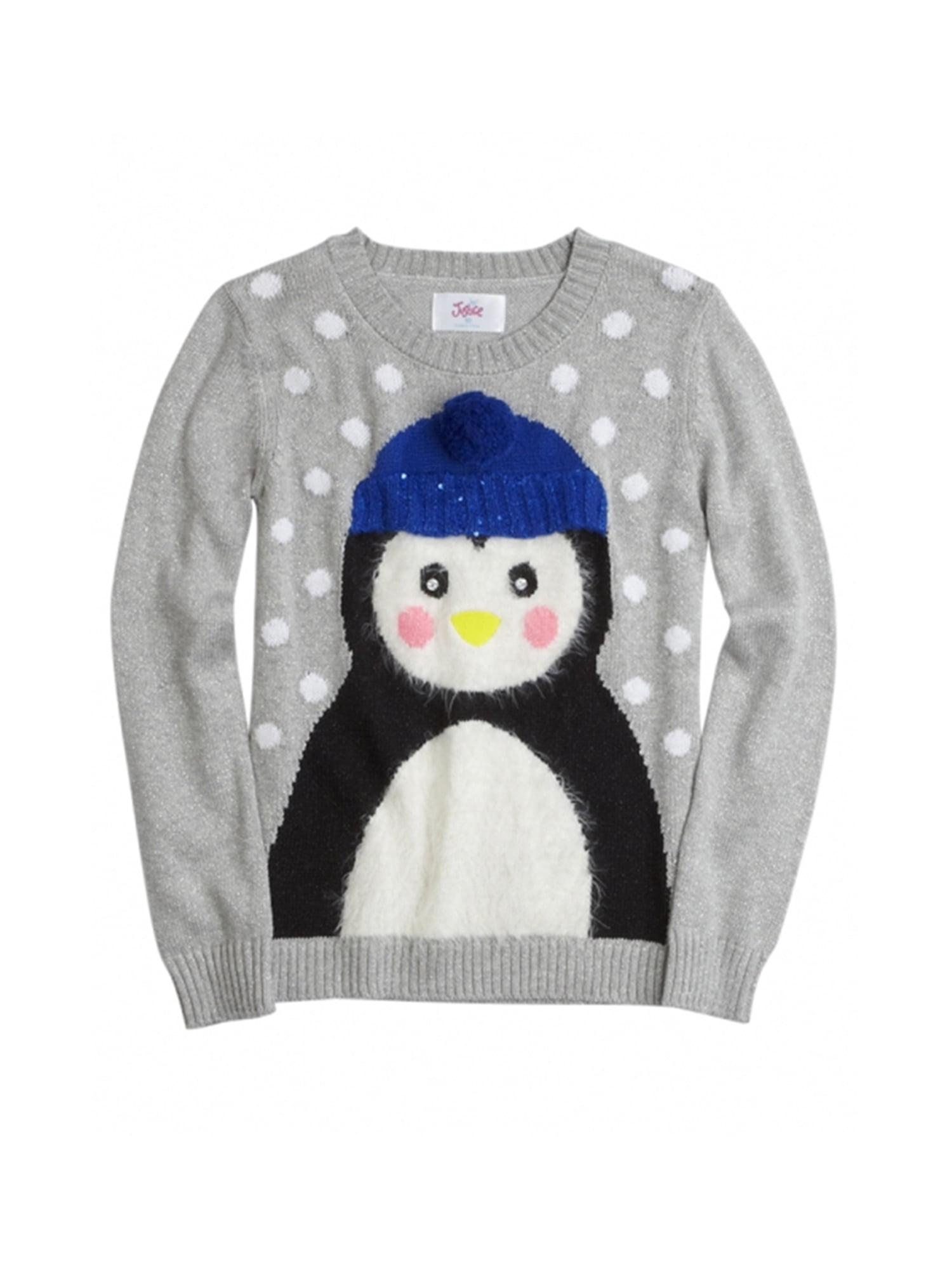 Justice Girls Fuzzy Penguin Knit Sweater 603 20 - Big Kids (8-20 ...