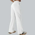 thumbnail image 4 of Diufon Womens Lounge Pants Solid Color Sweatpants Elastic Waist Straight Pants with Pockets, 4 of 7