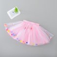 thumbnail image 2 of Tutu Skirt for Girls Size 10 Pleated Lace Mesh Skirts Colorful Holiday Carnival Party Dress Princess Ballet Dance Dresses Girl's Tutus Pink 3-4 Years, 2 of 4