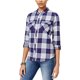 thumbnail image 1 of Camisa abotonada de franela a cuadros Roxy Mujer Azul XS Camisa con botones, 1 of 1