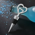 thumbnail image 4 of 12PCS Valentine's Day Bridal Shower Favors for Guests,Nurses Gift Ideas Silver Heart Wine Bottle Stoppers Summer Holiday Birthday Gifts Wedding Souvenirs Party Supplies (Sliver Heart,12), 4 of 5