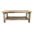 thumbnail image 2 of Solid Acacia Wood Architectural Coffee Table, Natural, 2 of 5