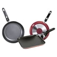 thumbnail image 1 of JUEGO DE 2 SARTENES 20/26 MAS PLANCHA 28CM COLOR ROJO MARCA EKCO. Ecko Unltd. 29197/, 1 of 2