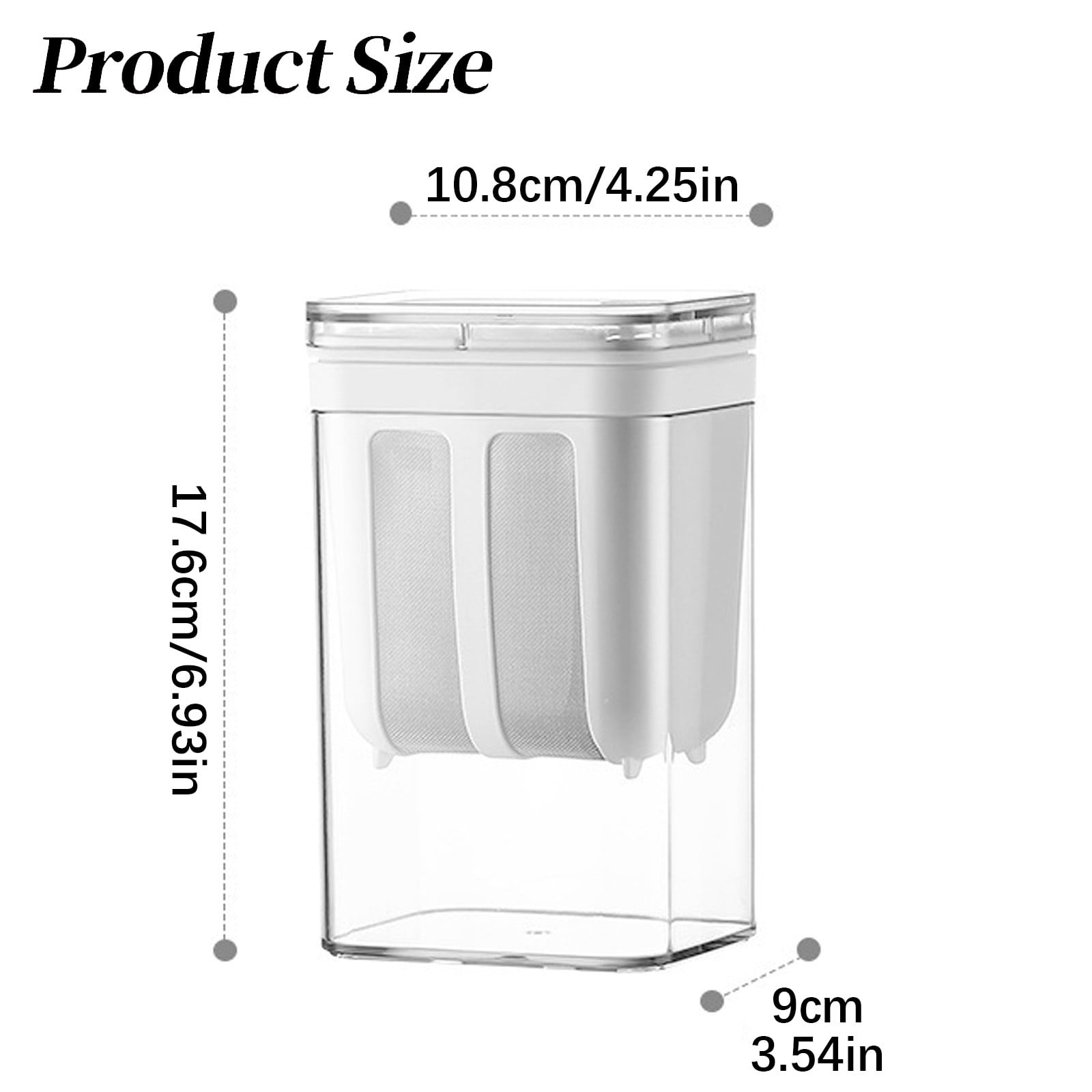 SLUOHZXI Yogurt Strainer-1100ml Large Capacity Yogurt Strainer Separator, BPA Free PP Material Greek Yogurt Maler for Whey Separation,Fits Nut Milk,Juice,Kefir,Tofu,Cheese (White)