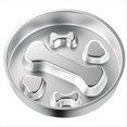 thumbnail image 1 of de Acero Inoxidable para Perros - Cuenco de Metal Antideslizante para Perros de Razas Grandes y Medianas, Comedero con Forma de Rompecabezas para Cachorros con Hueso., 1 of 8