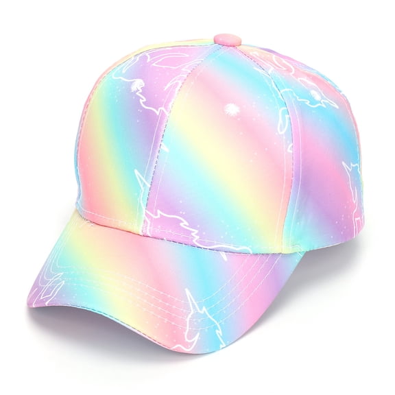 Toddler Girls Tie Dye Baseball Hat Adjustable Colorful Kids Baseball Cap Ages 2-8