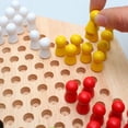 thumbnail image 3 of Juego De Ajedrez Chino De Madera Para Niños, Tablero Educativo, Damas Chinas Clásicas Halma, Juego De Estrategia Familiar, Piezas De Backgammon Minnieouse FN002525-00, 3 of 6