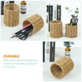 thumbnail image 5 of Pen Pot Imitation Rattan Round Pen Cup Cylindrical Gel Pen Stationery Pot, 5 of 7
