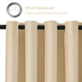 thumbnail image 4 of ANMINY Blackout Curtain Panels Solid Color Space Room Divider Screen Partition Fabric, 84"x100", Beige, 4 of 8