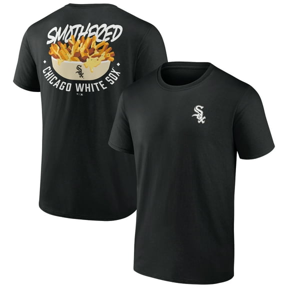 Men's Black Chicago White Sox Smothered Fries T-Shirt