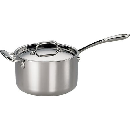 Tramontina 4-qt. 18/10 TriPly-Clad Stainless Steel Saucepan