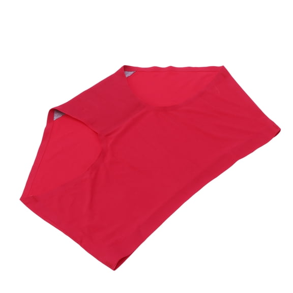 LABSERRON Seamless High Waisted Panties Red Nylon Spandex Women Underwear Daily Wear 1Set