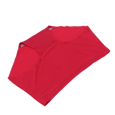 FRCOLOR Seamless Briefs Breathable Middle Waist Panties Comfortable Panty (Red Size XL)