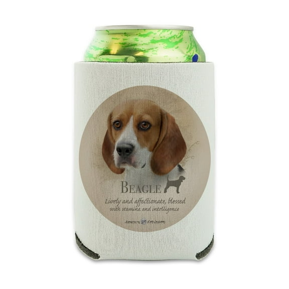 Beagle Dog Breed Can Cooler - Drink Sleeve Hugger Collapsible Insulator - Beverage Insulated Holder