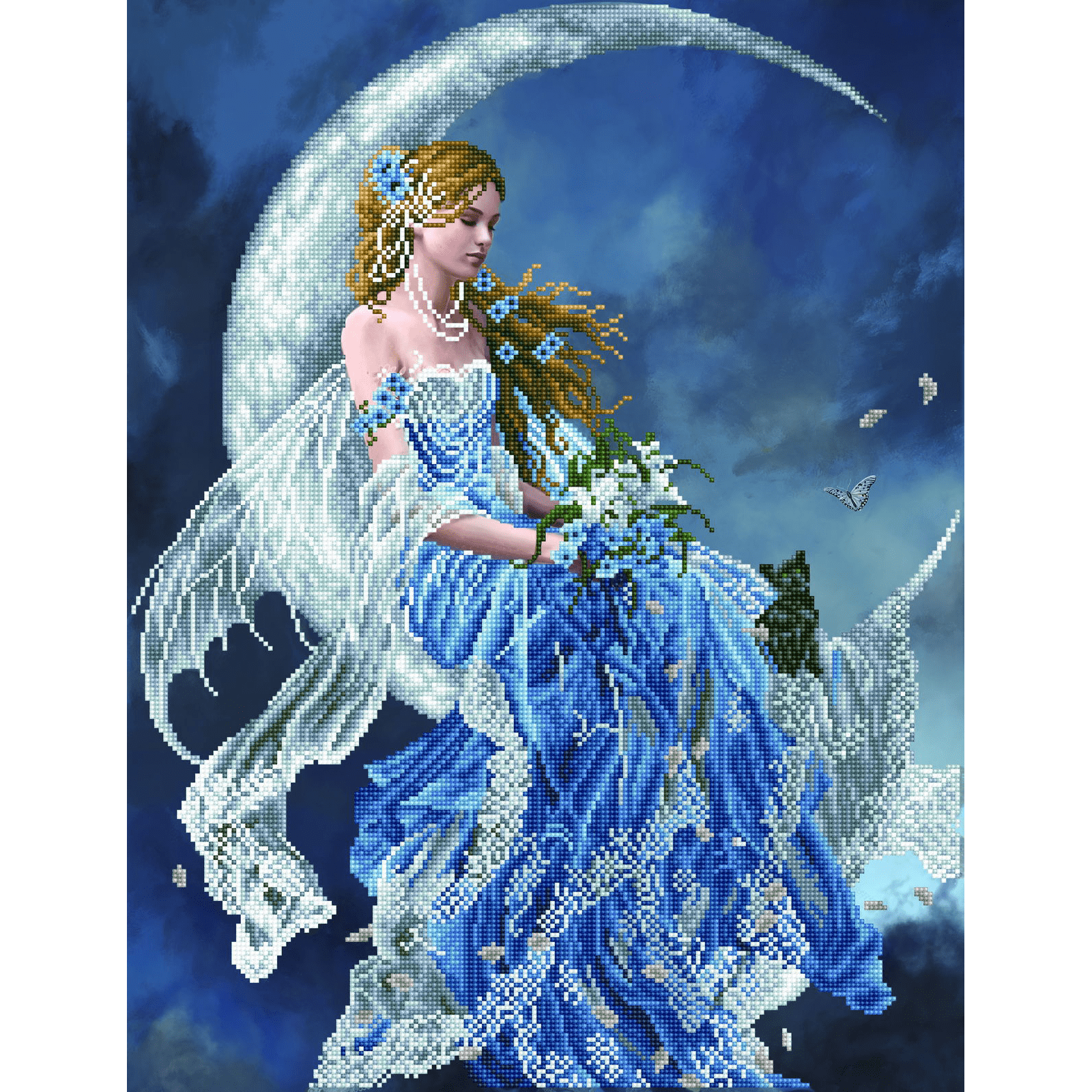 Diamond Dotz Wind Moon Diamond Painting Kits for Adults - Diamond Art Kits a Relaxing Creative Craft Kit with Dotz Gems 26.8x20.5