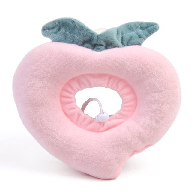 1 Uds collar de gato anillo de cuello de gato anillo de corazón de melocotón cubierta de cabeza de mascota de gato antilamer, reparación postoperatoria antilamer